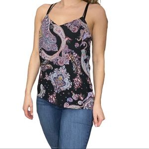 Reversible paisley / Black tank from express size small.